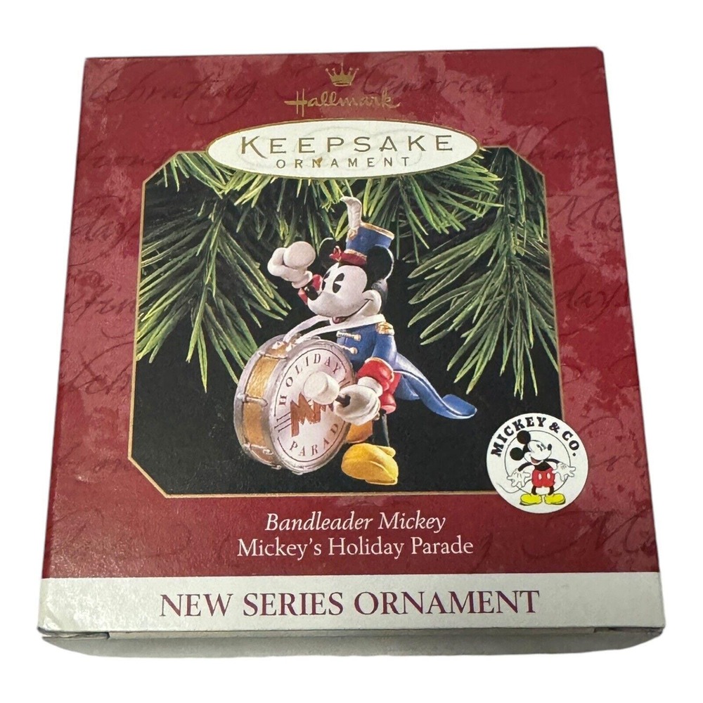 Mickey's Holiday Parade 1997 Hallmark Ornament Bandleader Mickey Ornament - Picture 1 of 3